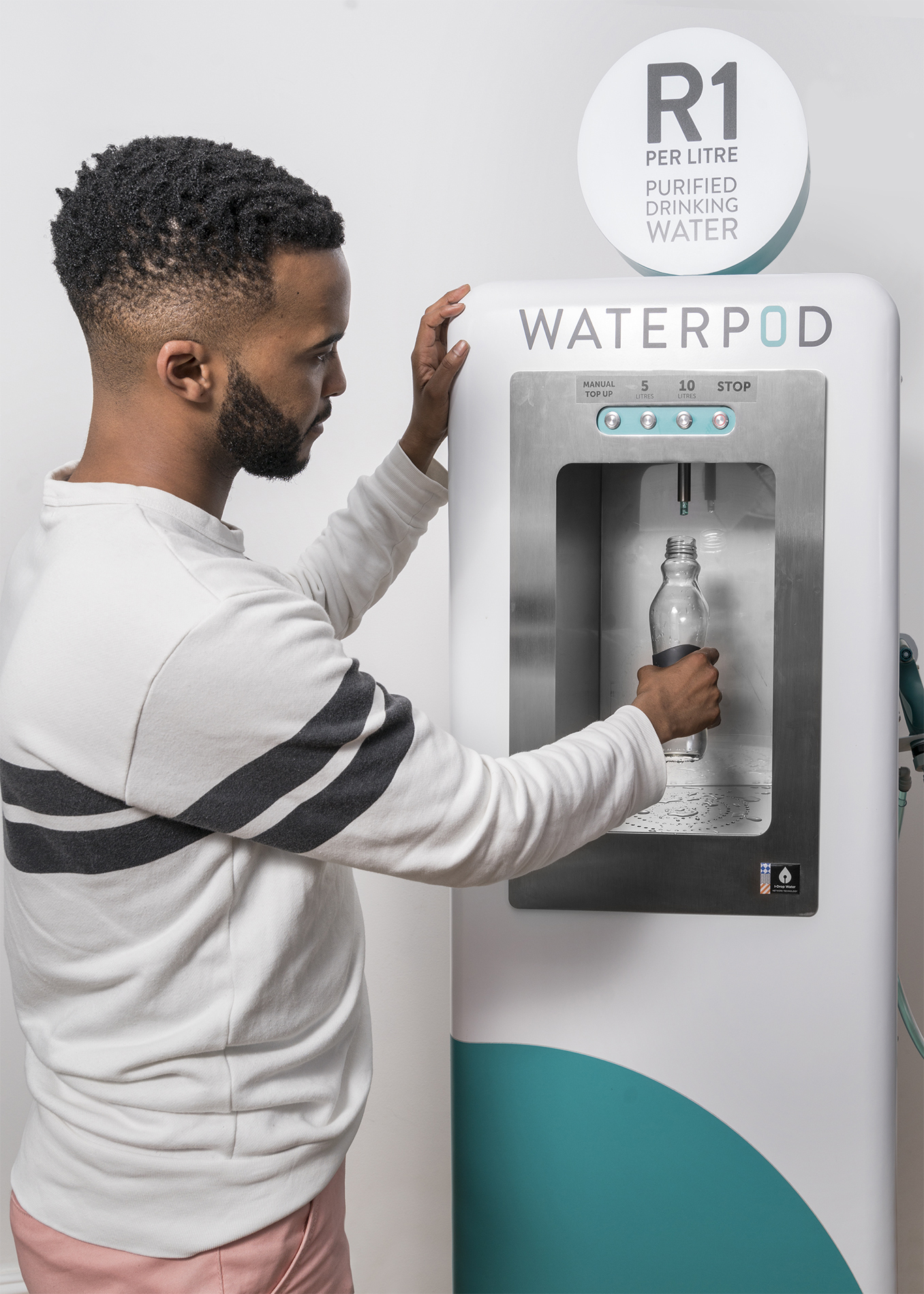 Person using Waterpod